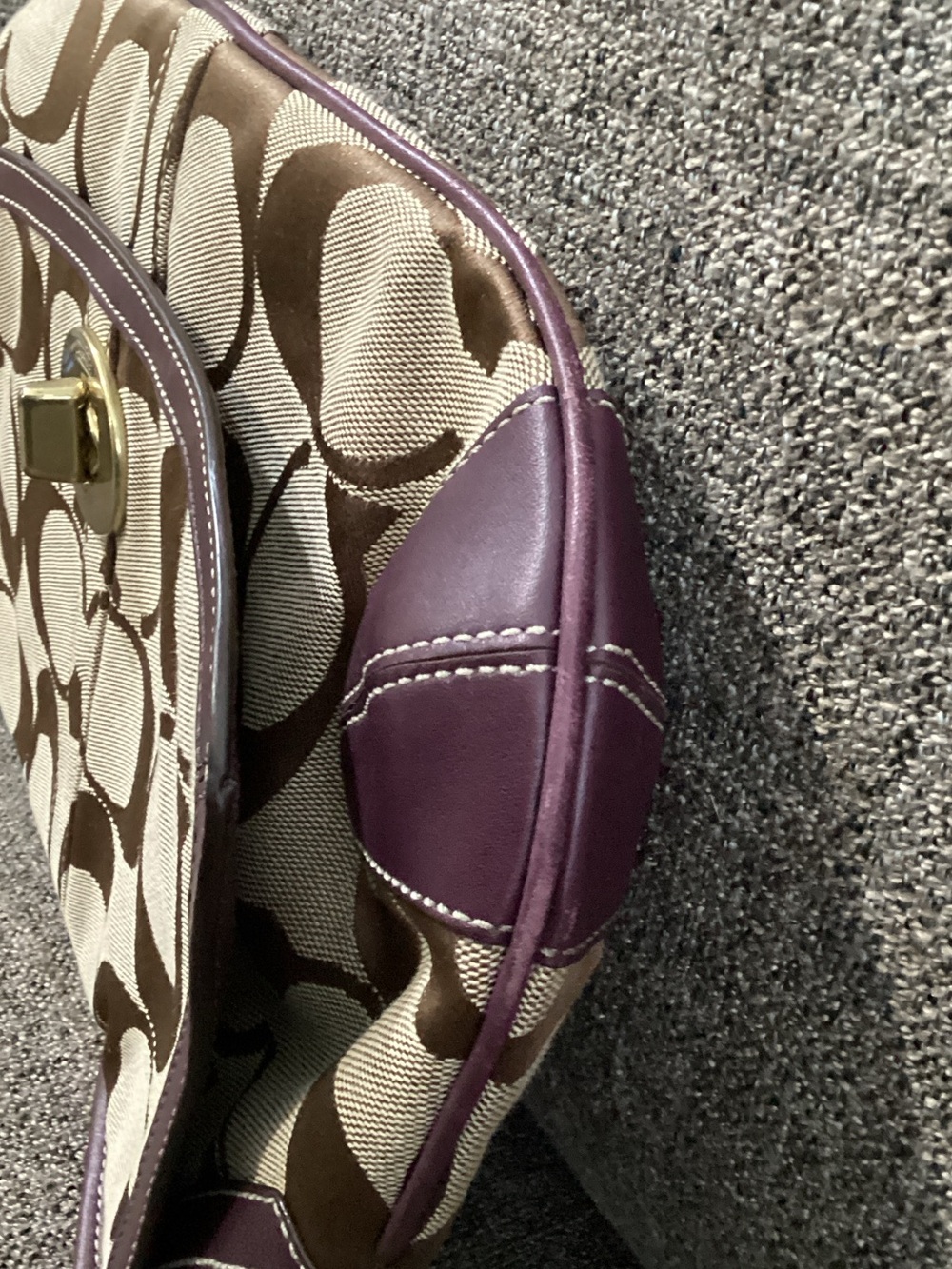 Coach 11257 Flap Ergo Shoulder bag Signature Monogram Canvas - Picture 7 of 16
